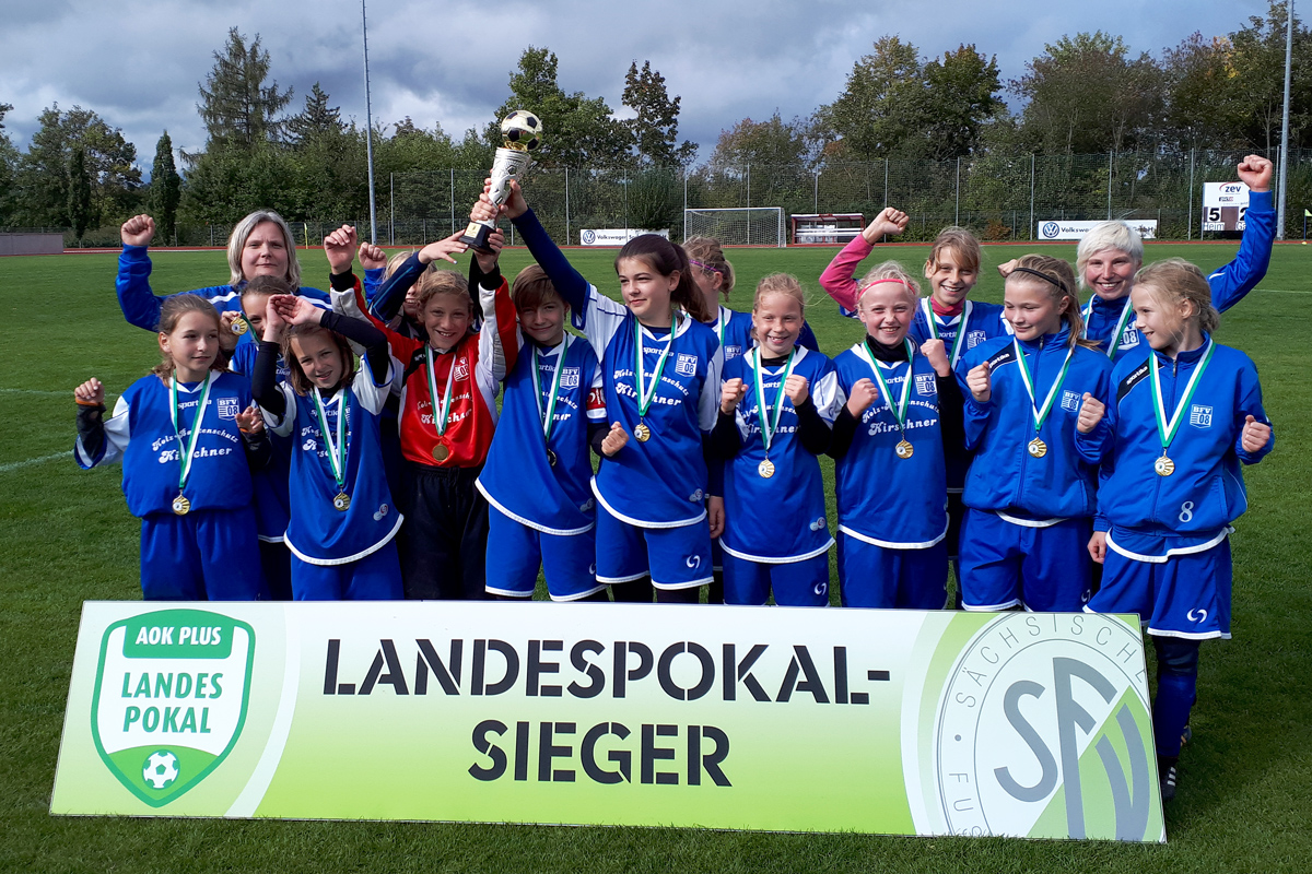 Sieger AOK PLUS Landespokal 2019/2020: SpG Bischofswerda/Biehla/Cunnersdorf © Fabian Grigat
