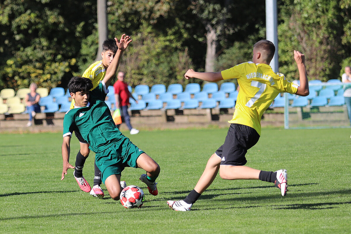 Unsere U 14-Junioren empfangen Niedersachsen in Leipzig.