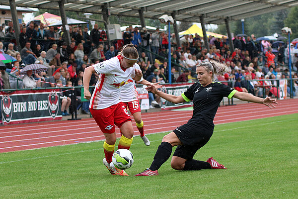 Der FC Phoenix Leipzig und RB Leipzig stehen am Sonntag vor ihren Aufgaben im DFB-Pokal. © Martin Stein