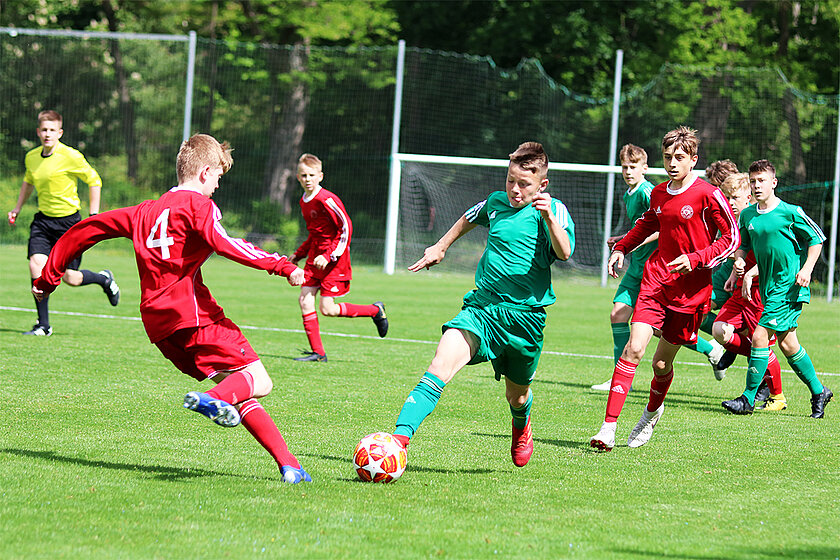 Unsere U 14 Jungs hier im Spiel gegen Meck-Pomm.