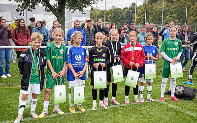 Die Kinder des All-Star-Teams des diesjährigen Kreisauswahl-Sichtungsturniers.