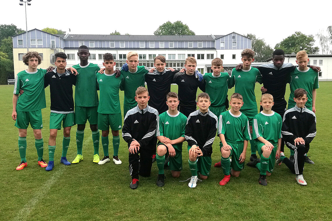 Die sächsische U 14 Auswahlmannschaft für das 4-Länderturnier in Leipzig.