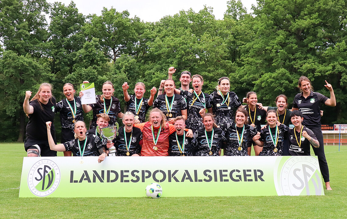 Siegerinnen Kleinfeld Landespokal 2025/2026: Serkowitzer FSV © Johann Leuthold