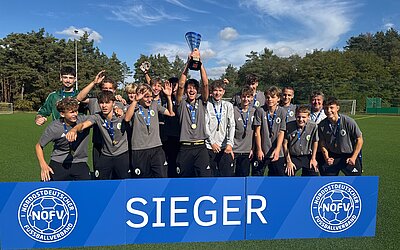 Sachsen gewinnt den NOFV-Pokal bei den U 16-Junioren.