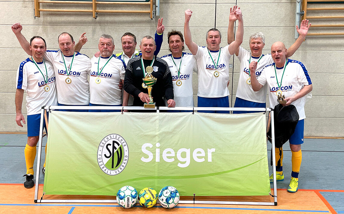 Futsal-Landesmeister Ü 60-Herren 2022/2023: FV Neuhausen © Rainer Hepner