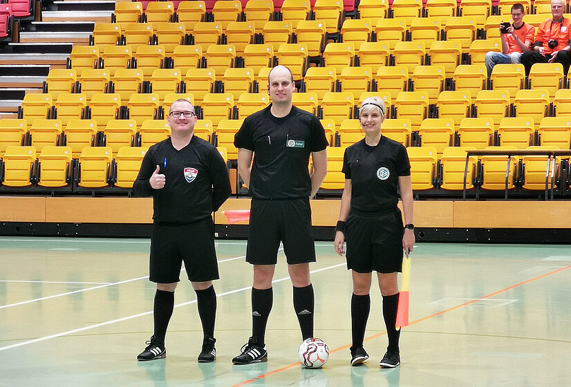 Bei 13 Spielen wirkte Franziska Brückner als Schiedsrichterin bei der Futsal-Gehörlosen WM mit. © Privat