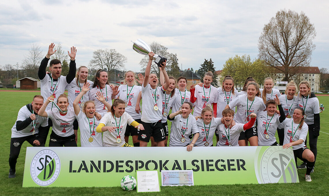 Sieger Landespokal-Frauen 2022/2023: RasenBallsport Leipzig II © André Näth