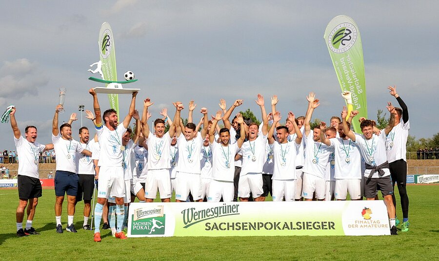 Sieger Wernesgrüner Sachsenpokal 2019/2020: Chemnitzer FC © Luise Böttger