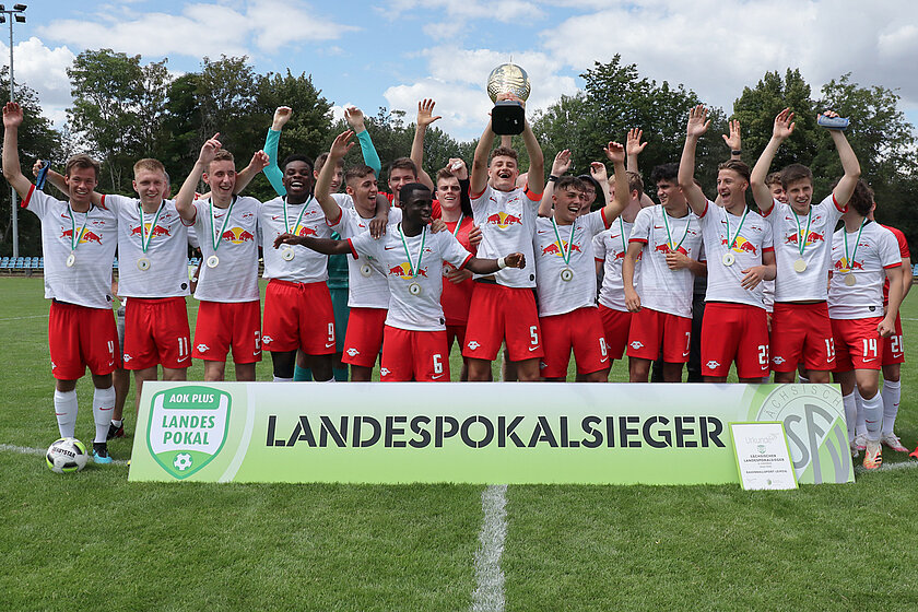 Sieger AOK PLUS Landespokal 2019/2020: RasenBallsport Leipzig © Alexander Rabe