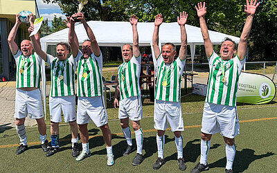 Siegerteam Walking Football-Landesmeisterschaft 2026: SV Liegau-Augustusbad 1 © SFV