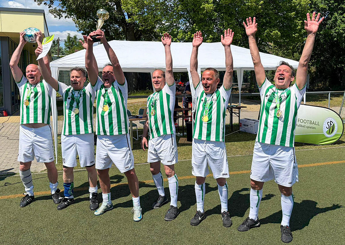 Siegerteam Walking Football-Landesmeisterschaft 2026: SV Liegau-Augustusbad 1 © SFV
