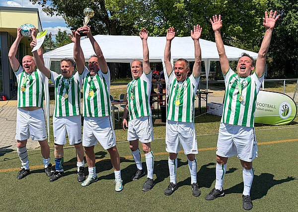Siegerteam Walking Football-Landesmeisterschaft 2026: SV Liegau-Augustusbad 1 © SFV