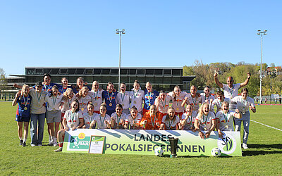 Siegerinnen Sachsenlotto LandespokalAOK PLUS Landespoakl 2025/2026: RasenBallsport Leipzig II