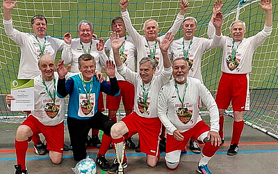 Futsal-Landessieger Ü 75 2026 © S.Heidrich/WFV/SpVgg Knappensee