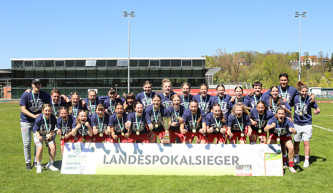 Siegerinnen AOK PLUS Landespokal B-Juniorinnen 2025/2026: RasenBallsport Leipzig (C-J.)