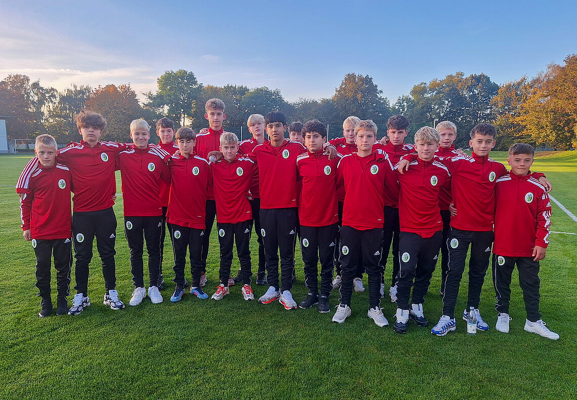 Unsere aktuelle U 14-Junioren Landesauswahl bei ihrer ersten Maßnahme in Leipzig.