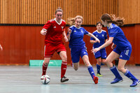 Gegen die späteren Siegerinnen vom Niederrhein unterlag die Spielgemeinschaft aus Thüringen und Sachsen mit dem knappsten aller Ergebnisse. © Nico Herbertz/DFB