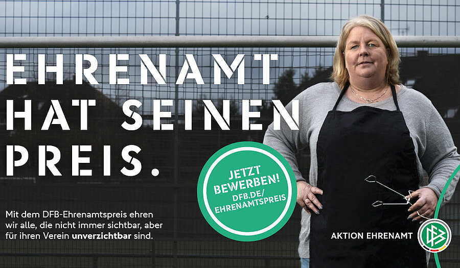 Jetzt für den Ehrenamtsförderpreis des DFB bewerben!