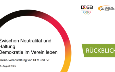 Titel der Veranstaltung gemeinsam mit dem Logo des DOSB und der dsj 