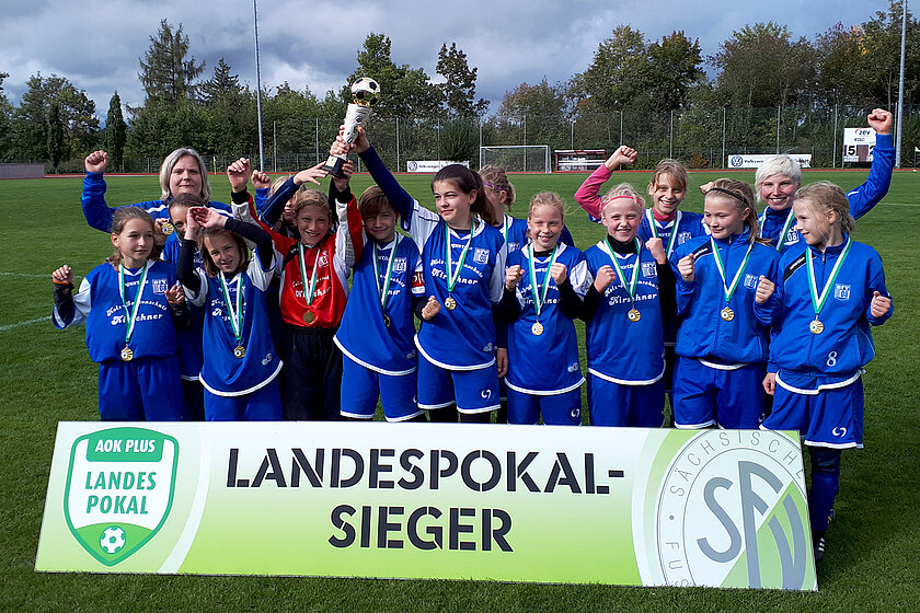 Sieger AOK PLUS Landespokal 2019/2020: SpG Bischofswerda/Biehla/Cunnersdorf © Fabian Grigat