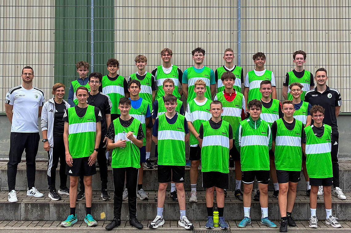 Der U 16-Perspektivkader beim Lehrgang. © SFV