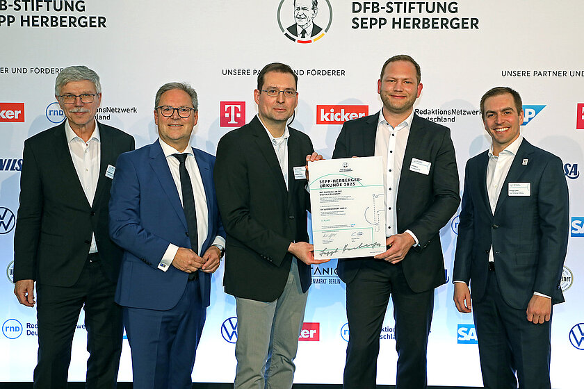 Der SV Ludwigsdorf 48 erreicht den 2. Platz in der Kategorie "Fußball Digital". © Carsten Kobow/DFB-Stiftung Sepp Herberger