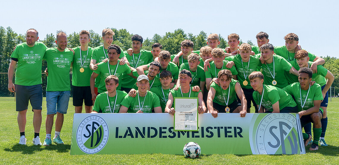 Landesmeister A-Junioren 2022/2023: JFV Neuseenland © Jens Vöckler