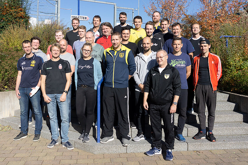 24 Teilnehmer absolvierten die 3. Futsal-Fortbildung in Hohenstein-Ernstthal. © Monika Fröhlich