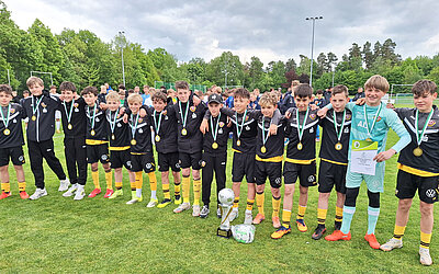 Sieger AOK PLUS Landespokal D-Junioren 2025/2026: SG Dynamo Dresden © Ralf Dietmar Günther