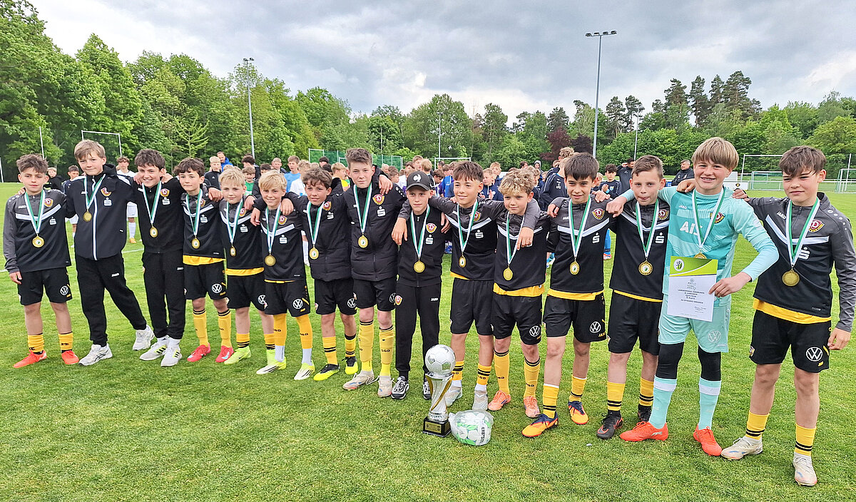 Sieger AOK PLUS Landespokal D-Junioren 2025/2026: SG Dynamo Dresden © Ralf Dietmar Günther