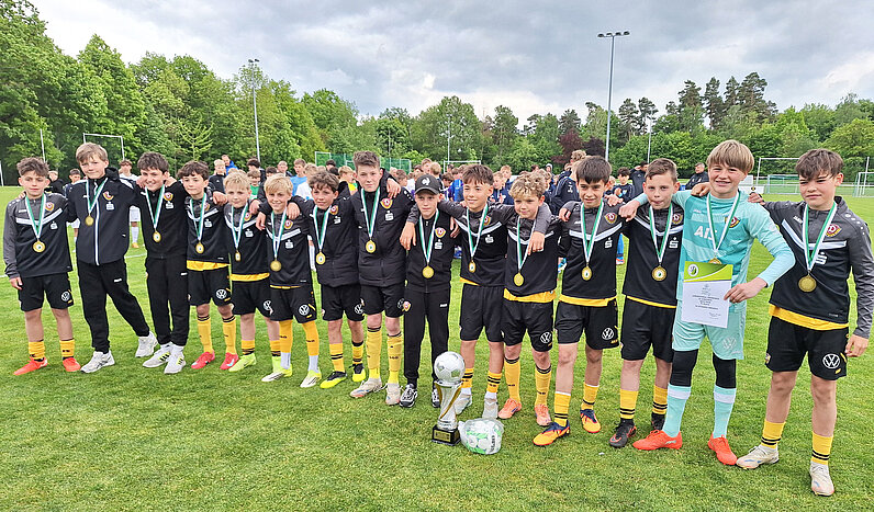 Sieger AOK PLUS Landespokal D-Junioren 2025/2026: SG Dynamo Dresden © Ralf Dietmar Günther