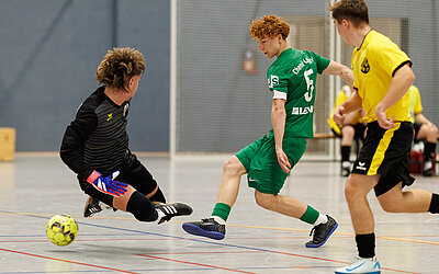 Vorrunde Nord in Leipzig der U 19-Futsal-Landesmiesterschaften. © Ullrich Gräfenhain 
