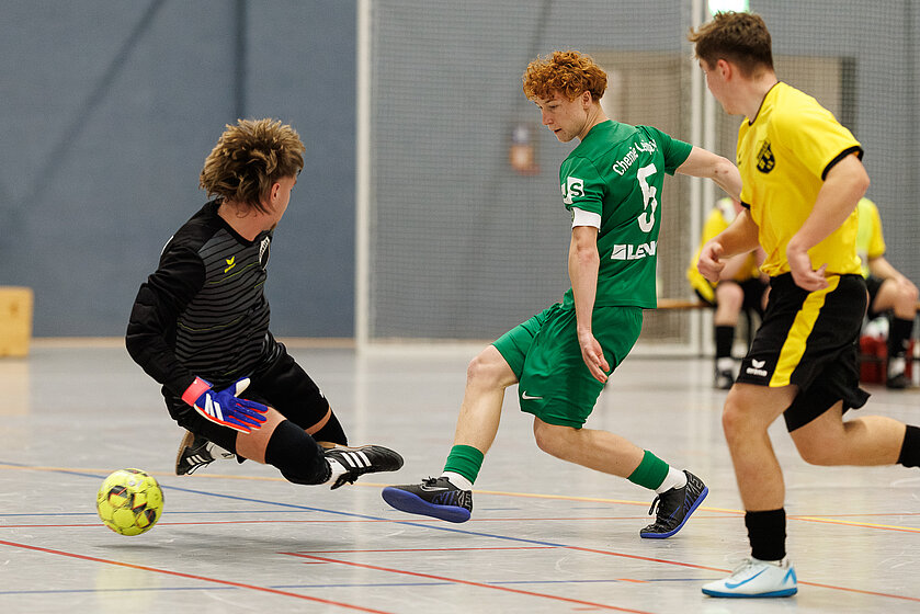 Vorrunde Nord in Leipzig der U 19-Futsal-Landesmiesterschaften. © Ullrich Gräfenhain 