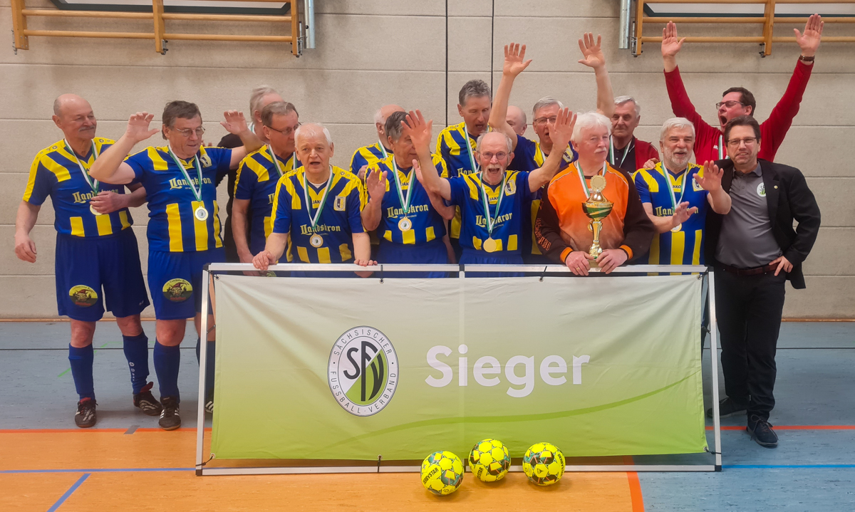 Futsal-Landesmeister Ü 70 2022/2023: Auswahl Oberlausitz © Rainer Hepner