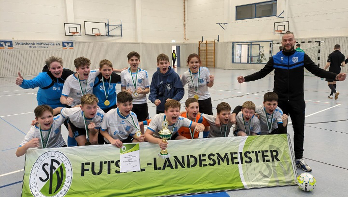 Futsal-Landesmeister D-Junioren 2023/2024: TSV Reichenberg-Boxdorf © Marko Riedel