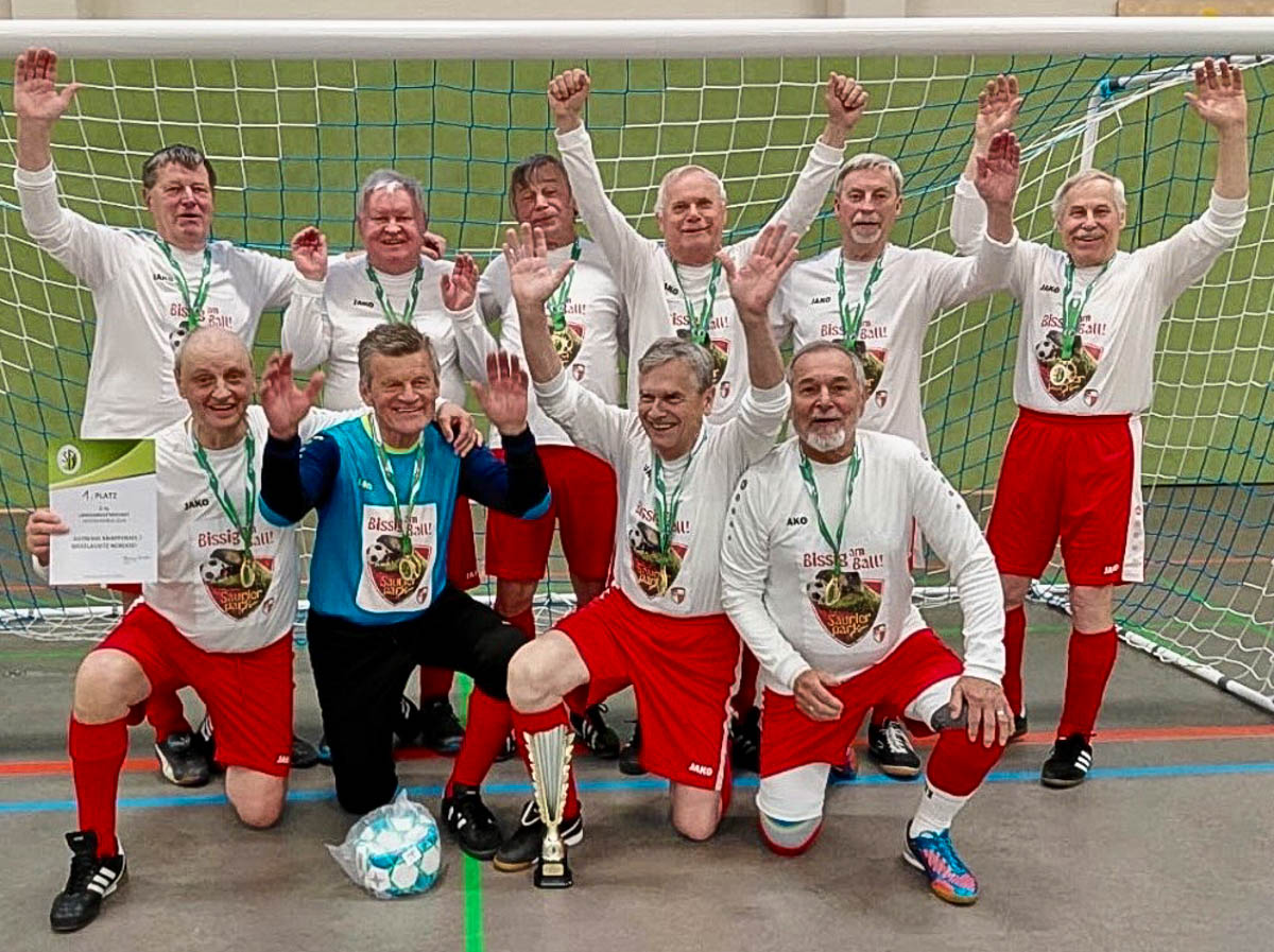 Futsal-Landessieger Ü 75 2026 © S.Heidrich/WFV/SpVgg Knappensee