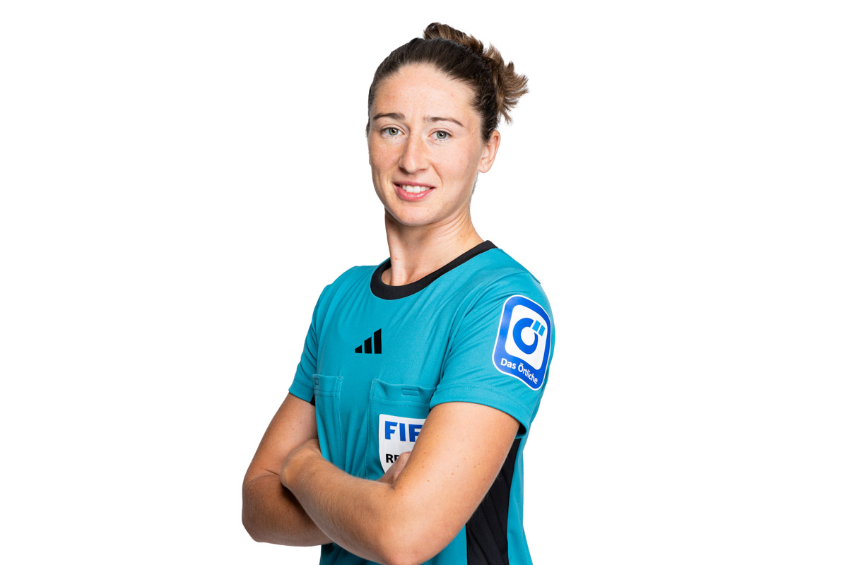 Franziska Wildfeuer leitet das Pokalfinale in Köln. © Yuliia Perekopaiko/DFB